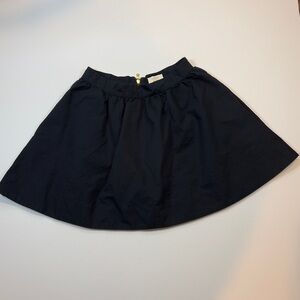 kate spade new york Navy A-Line Skirt Size 14 Gold Zip
